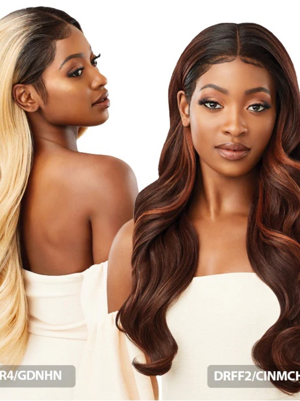 NEW! Outre Melted Hairline Glueless HD Lace Front Wig - SERAPHINE (DR4/GDNHN)
